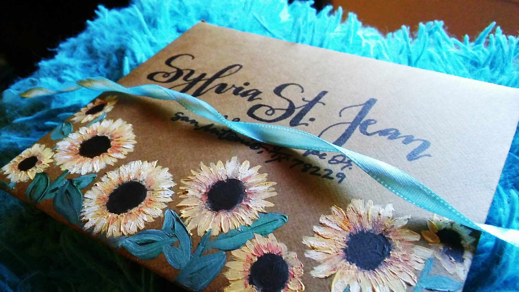 Sunflower Envelope -Rachel Reed